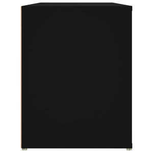 Scarpiera Nera 100x35x45 cm in Legno Multistrato 816905
