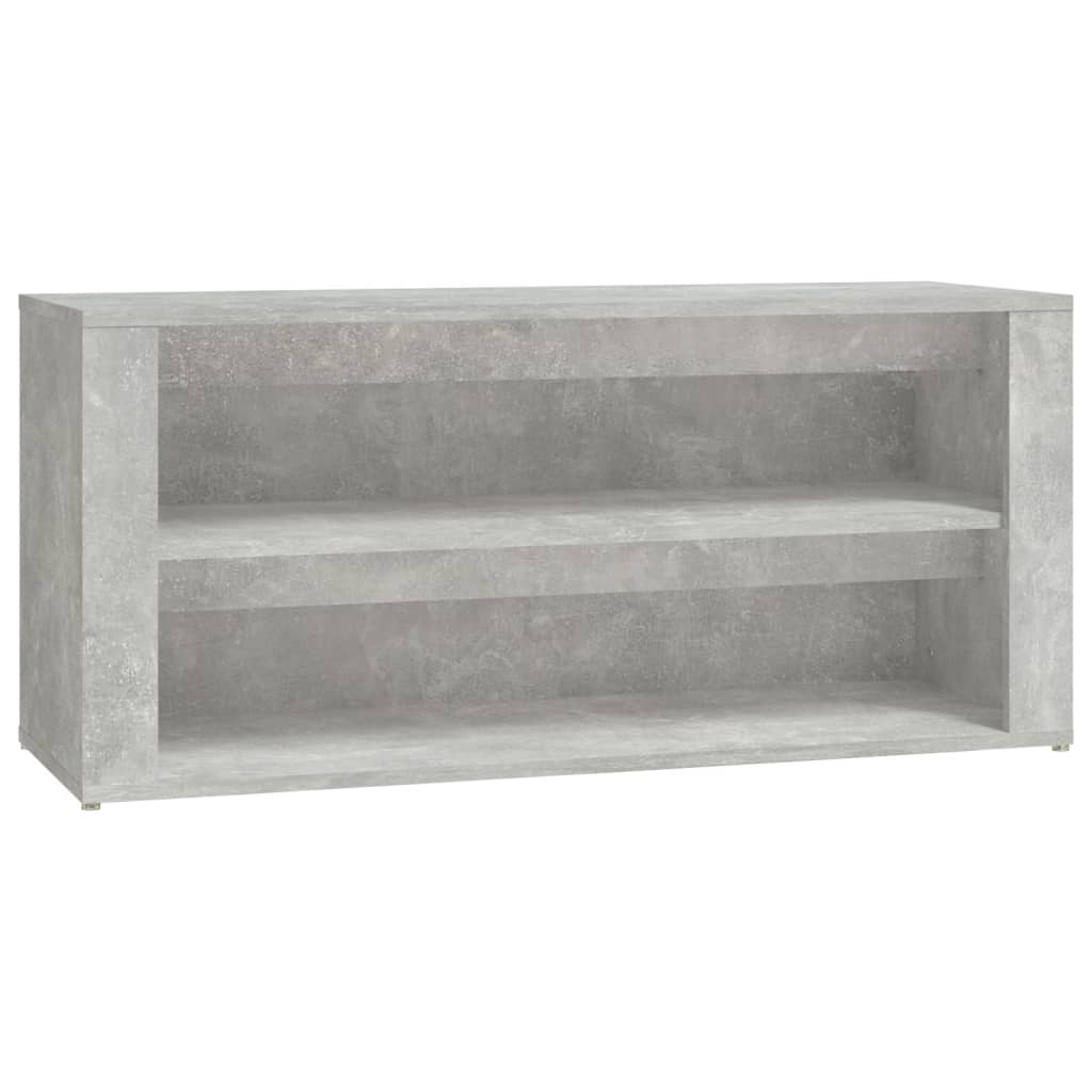 Scarpiera Grigio Cemento 100x35x45 cm in Legno Multistrato cod mxl 37170