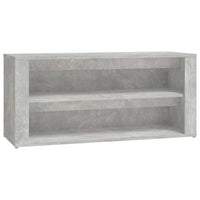 Scarpiera Grigio Cemento 100x35x45 cm in Legno Multistrato cod mxl 37170