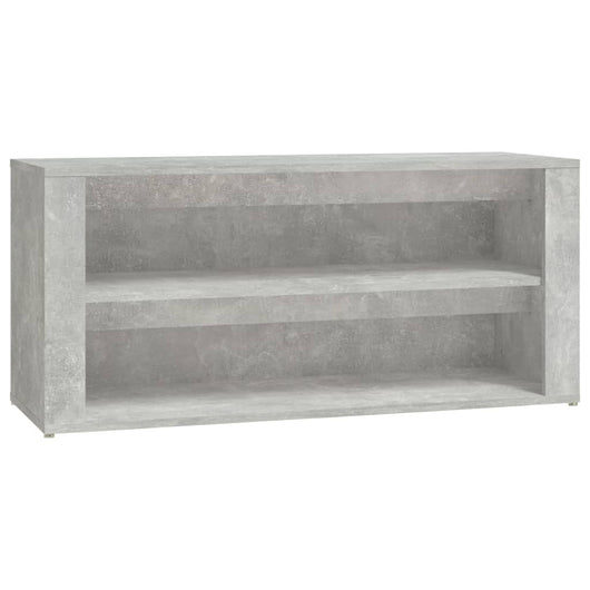 Scarpiera Grigio Cemento 100x35x45 cm in Legno Multistrato cod mxl 37170