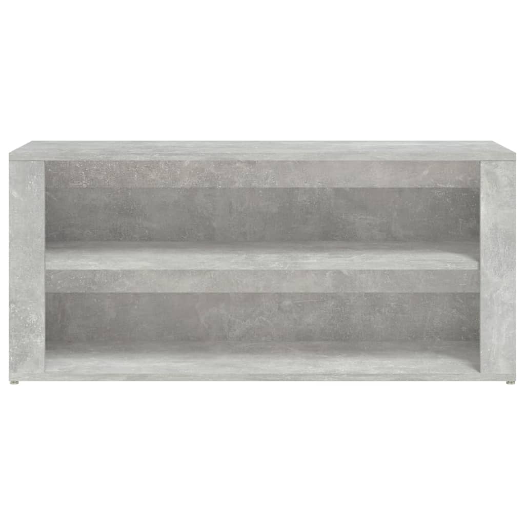 Scarpiera Grigio Cemento 100x35x45 cm in Legno Multistrato cod mxl 37170