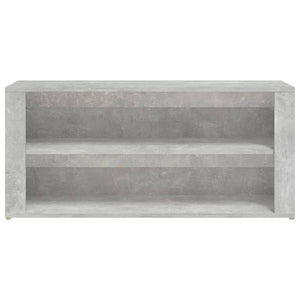 Scarpiera Grigio Cemento 100x35x45 cm in Legno Multistrato 816908