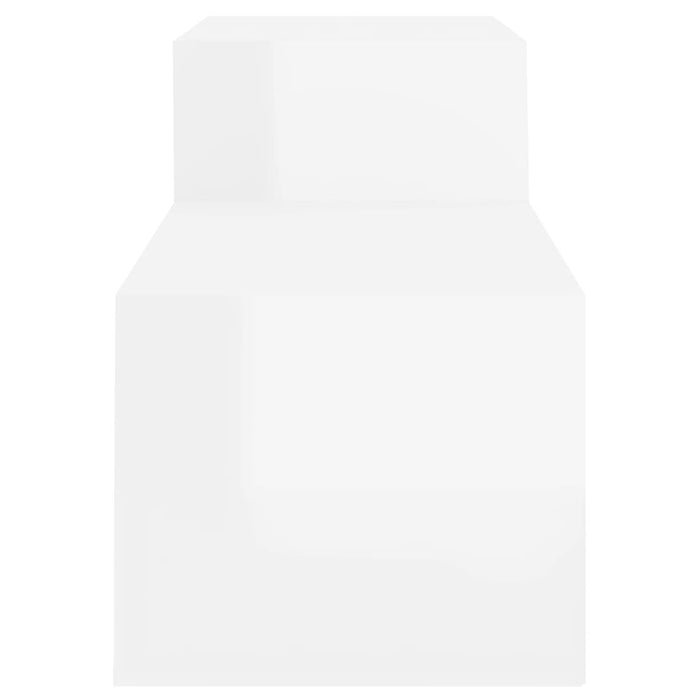 Scarpiera scarpiera mobile portaoggetti ingresso corridoio soggiorno lucido 150 x 35 x 45 cm legno composito bianco 02_0021301