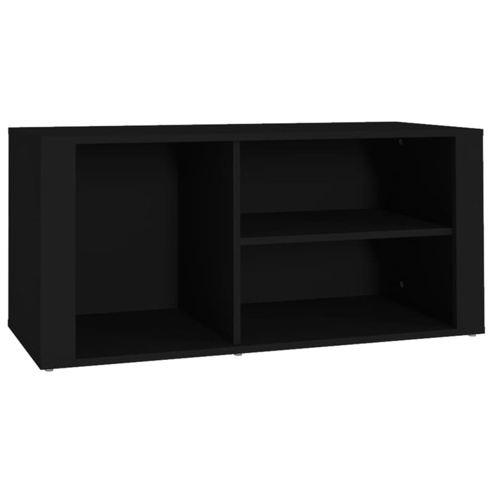 Scarpiera Nero 100x35x45 cm in Legno Multistrato 816921