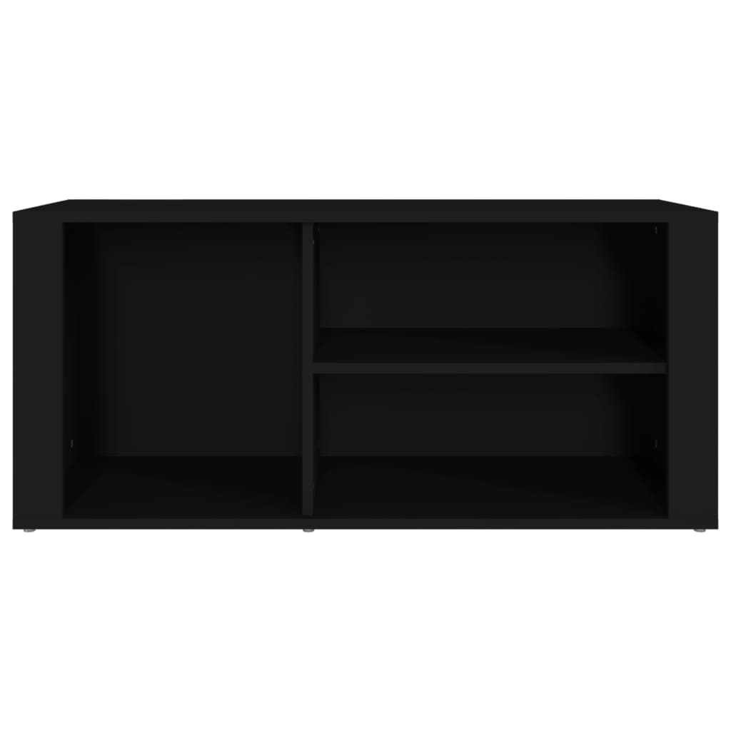 Scarpiera Nero 100x35x45 cm in Legno Multistrato 816921