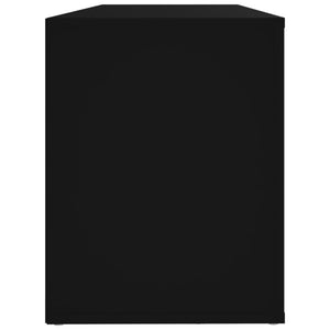 Scarpiera scarpiera mobile portaoggetti ingresso corridoio soggiorno 100 x 35 x 45 cm legno multistrato nero 02_0021932