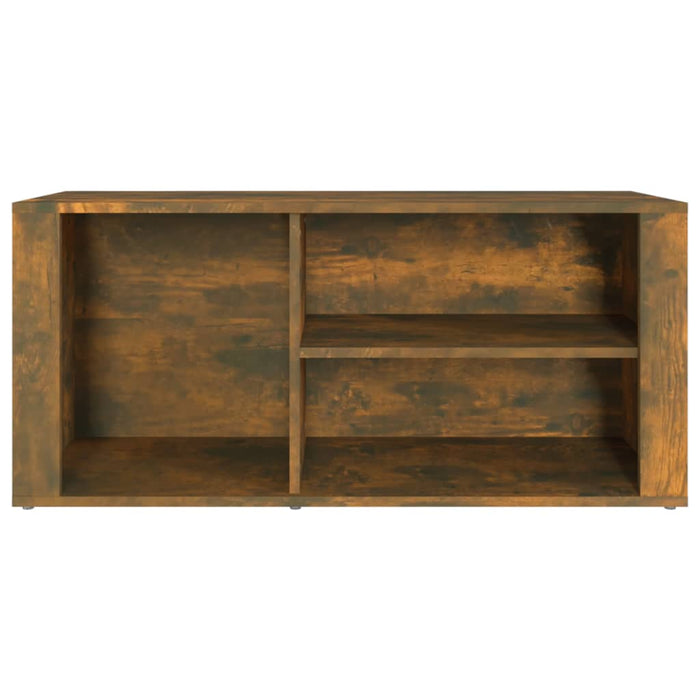 Scarpiera Rovere Fumo 100x35x45 cm in Legno Multistrato 816925