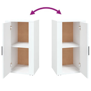 Credenza-Buffet-Armadio da cucina Bianca 40x33x70 cm in Legno Multistrato 367949