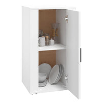 Credenza-Buffet-Armadio da cucina Bianca 40x33x70 cm in Legno Multistrato 367949