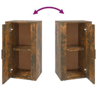 Credenza Rovere Fumo 40x33x70 cm in Legno Multistrato 819417