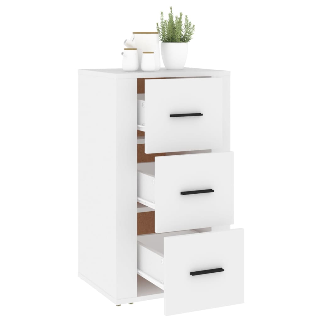 Credenza Bianca 40x33x70 cm in Legno Multistrato cod mxl 17411