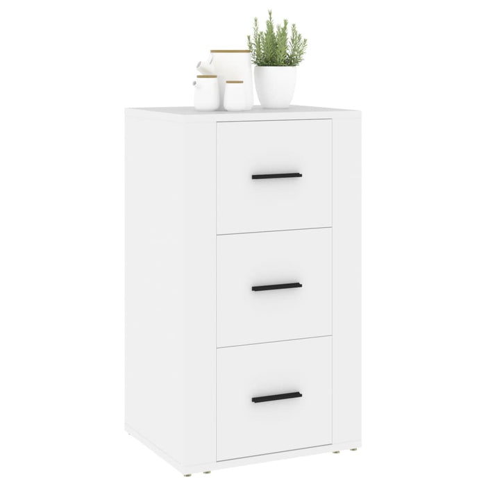 Credenza Bianca 40x33x70 cm in Legno Multistrato cod mxl 17411