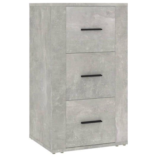 Credenza Grigio Cemento 40x33x70 cm in Legno Multistrato 819424