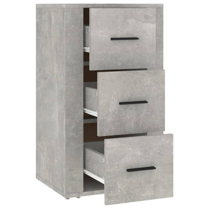 Credenza Grigio Cemento 40x33x70 cm in Legno Multistrato 819424