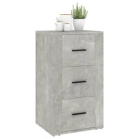 Credenza Grigio Cemento 40x33x70 cm in Legno Multistrato 819424