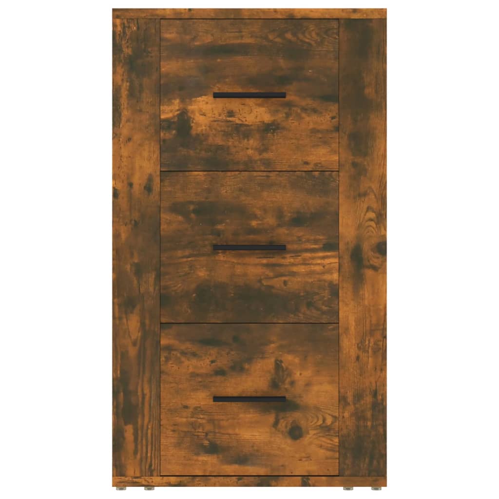 Credenza Rovere Fumo 40x33x70 cm in Legno Multistrato 819425