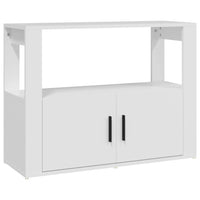 Credenza Bianca 80x30x60 cm in Legno Multistrato 819452