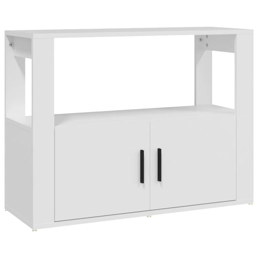Credenza Bianca 80x30x60 cm in Legno Multistrato 819452