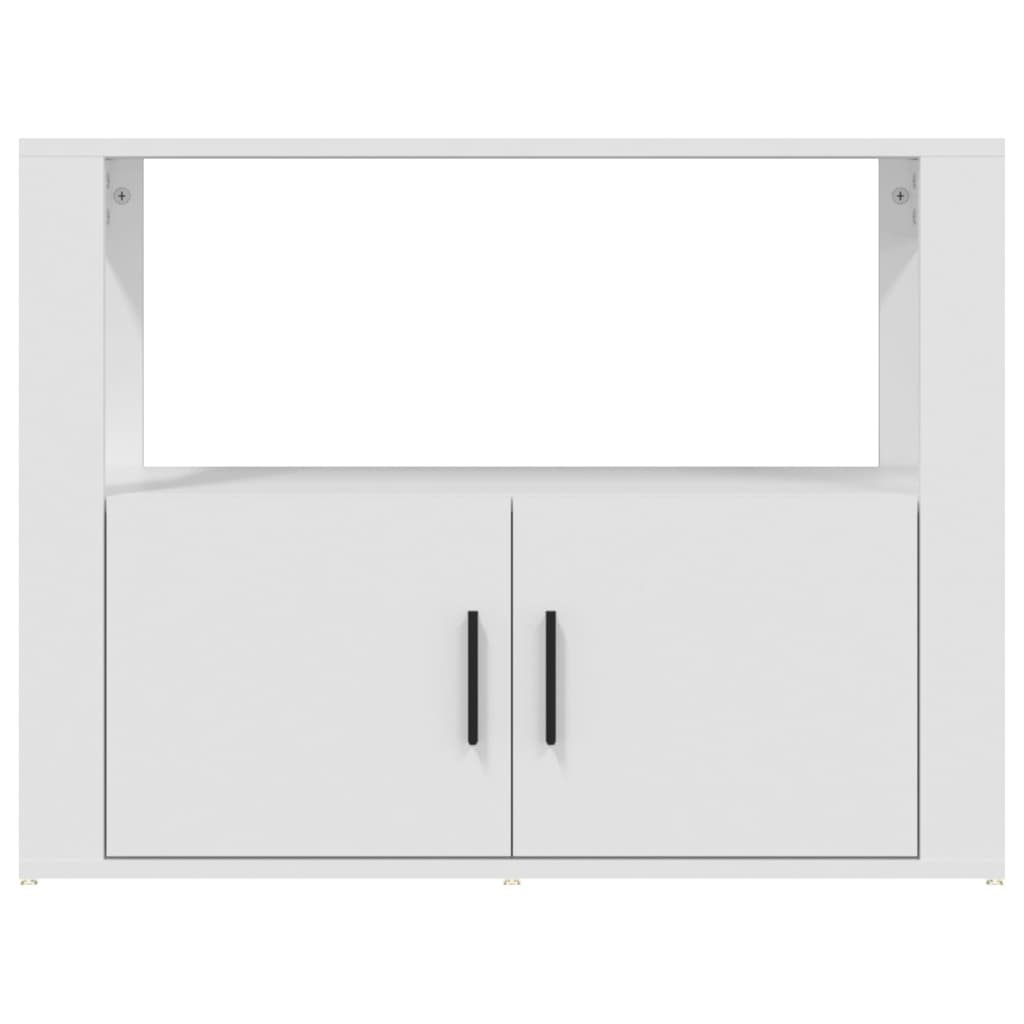 Credenza Bianca 80x30x60 cm in Legno Multistrato 819452