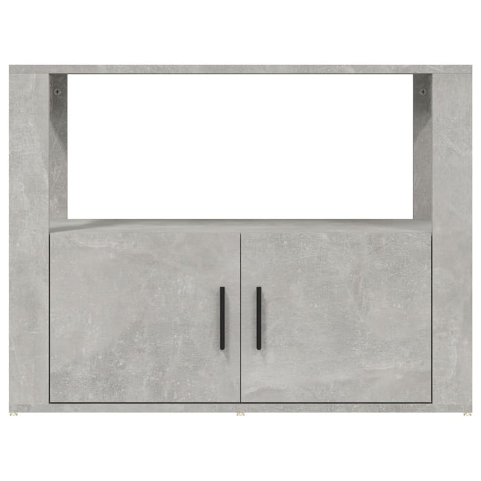 Credenza-Buffet-Armadio da cucina Grigio Cemento 80x30x60 cm in Legno Multistrato