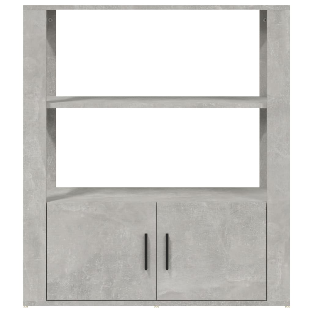 Credenza cassettiera mobile contenitore organizer cucina soggiorno salotto 80 x 30 x 90 cm legno ingegnerizzato grigio 02_0032099