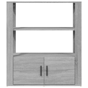 Credenza-Buffet-Armadio da cucina Grigio Sonoma 80x30x90 cm in Legno Multistrato