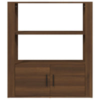 Credenza Rovere Marrone 80x30x90 cm in Legno Multistrato 819467