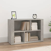 Credenza-Buffet-Armadio da cucina Grigio Cemento 80x30x54 cm in Legno Multistrato