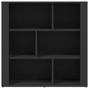 Credenza Nera 80x30x80 cm in Legno Multistrato 819485