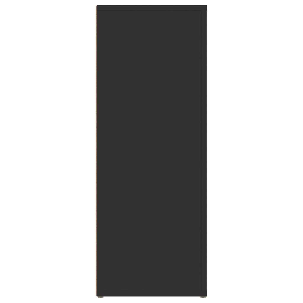 Credenza Nera 80x30x80 cm in Legno Multistrato cod mxl 12292