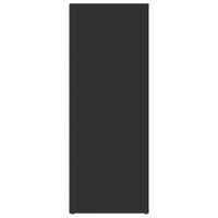 Credenza Nera 80x30x80 cm in Legno Multistrato 819485