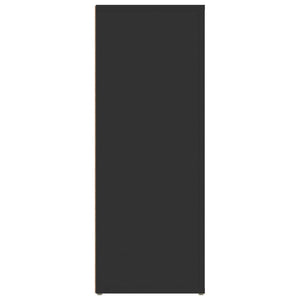 Credenza Nera 80x30x80 cm in Legno Multistrato 819485