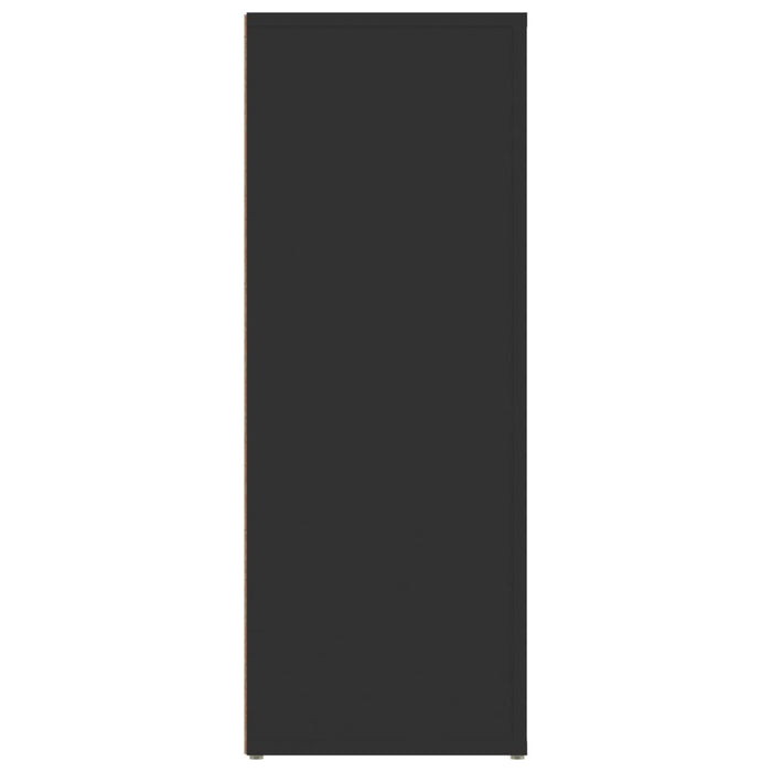 Credenza Nera 80x30x80 cm in Legno Multistrato 819485