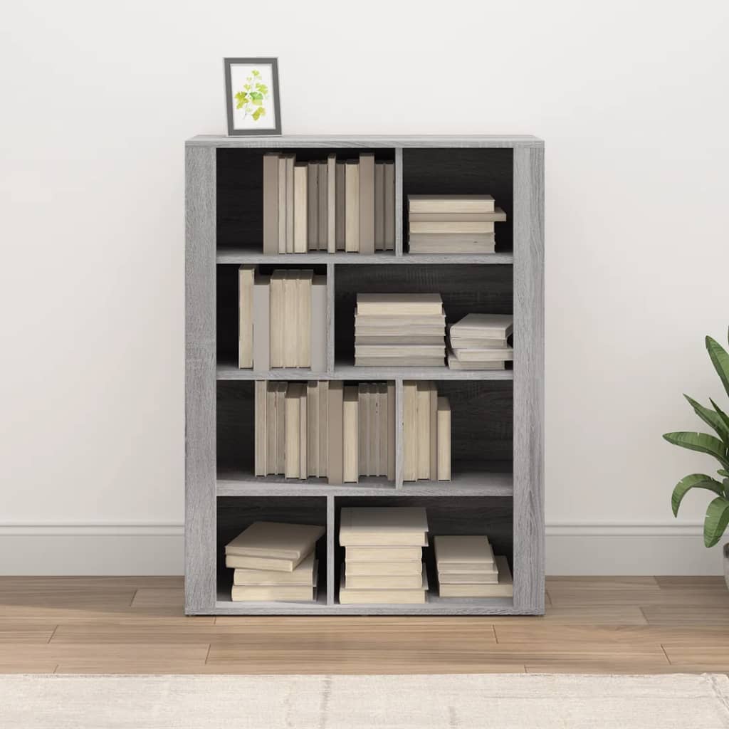 Credenza Grigio Sonoma 80x30x106 cm in Legno Multistrato 819498