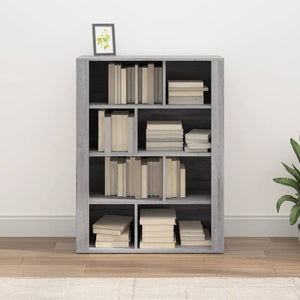 Credenza Grigio Sonoma 80x30x106 cm in Legno Multistrato 819498