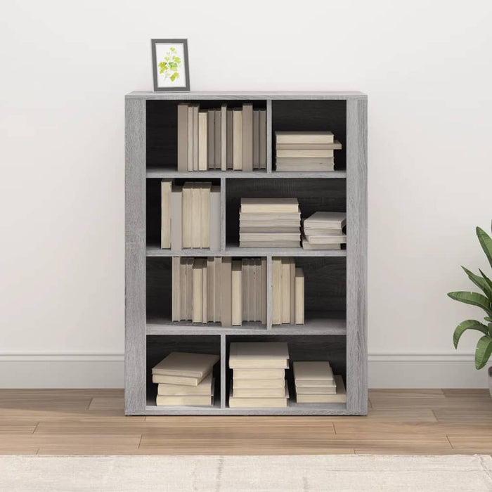 Credenza Grigio Sonoma 80x30x106 cm in Legno Multistrato 819498