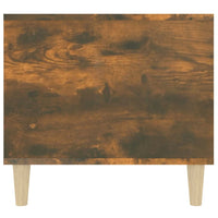 Tavolino da Salotto-Tavolino da soggiorno-Tavolo Rovere Fumo 90x49x45 cm Legno Multistrato 488490