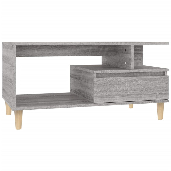 Tavolino da Salotto Grigio Sonoma 90x49x45 cm Legno Multistrato 819618