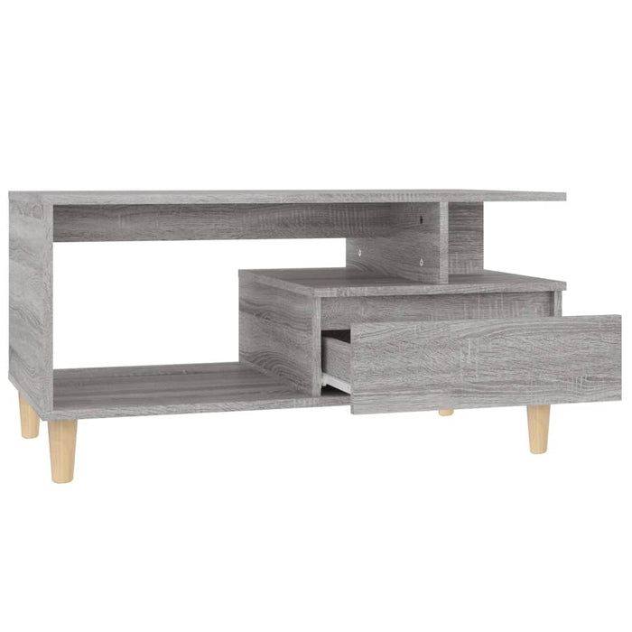 Tavolino da Salotto Grigio Sonoma 90x49x45 cm Legno Multistrato 819618