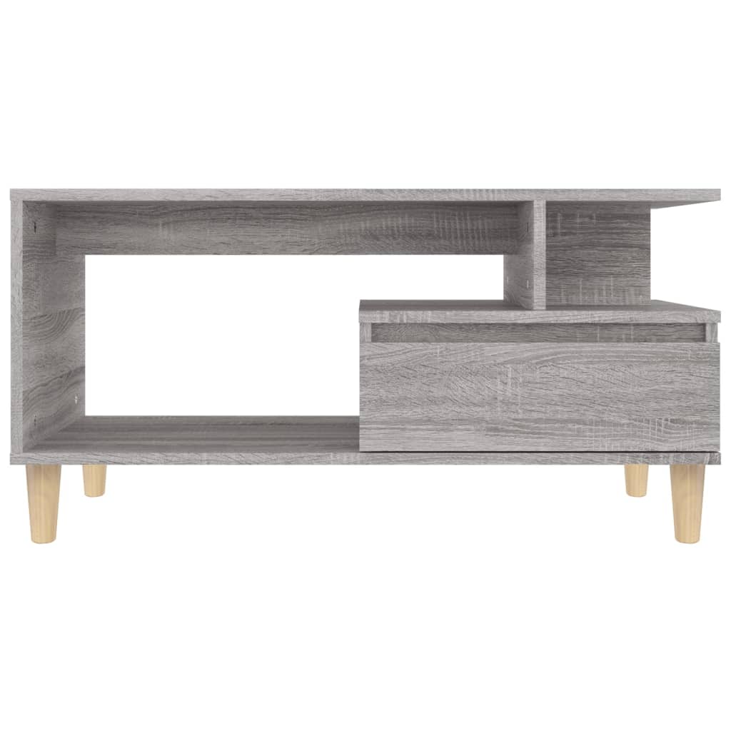 Tavolino da Salotto Grigio Sonoma 90x49x45 cm Legno Multistrato 819618