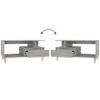 Tavolino da Salotto Grigio Sonoma 90x49x45 cm Legno Multistrato 819618