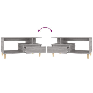 Tavolino da Salotto Grigio Sonoma 90x49x45 cm Legno Multistrato 819618