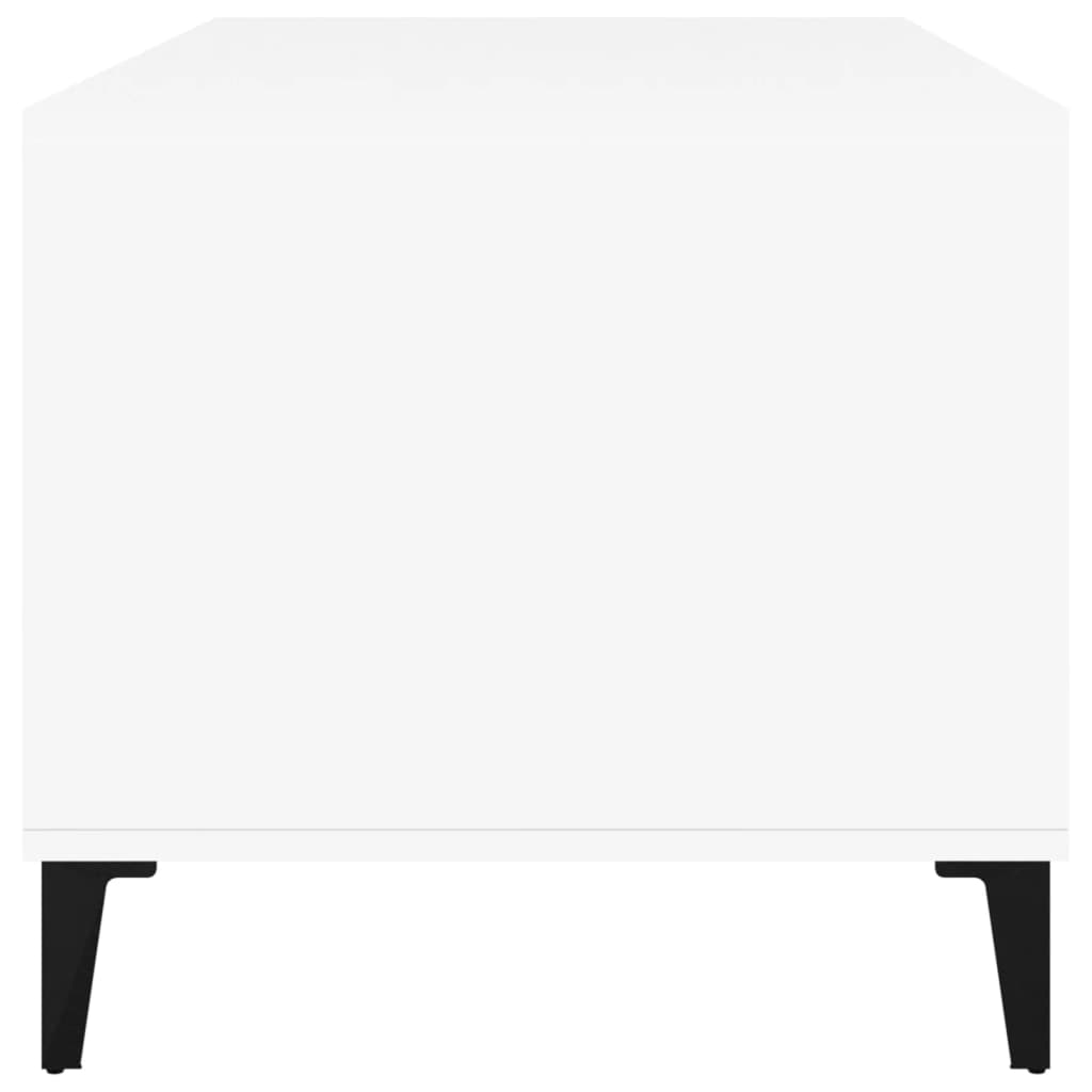 Tavolino da Salotto Bianco 90x49x45 cm in Legno Multistrato 819620