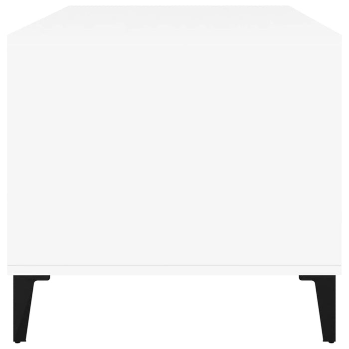 Tavolino da Salotto Bianco 90x49x45 cm in Legno Multistrato 819620