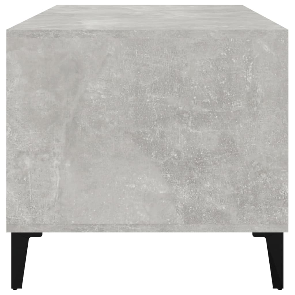 Tavolino Salotto Grigio Cemento 90x49x45 cm Legno Multistrato 819624