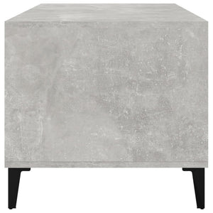 Tavolino Salotto Grigio Cemento 90x49x45 cm Legno Multistrato 819624