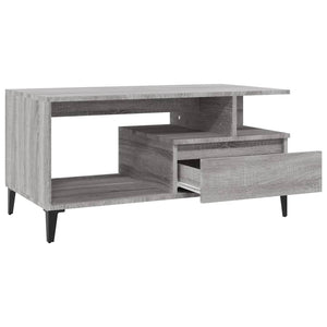 Tavolino da Salotto Grigio Sonoma 90x49x45 cm Legno Multistrato 819626