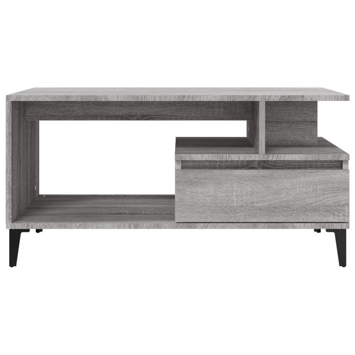Tavolino da Salotto Grigio Sonoma 90x49x45 cm Legno Multistrato cod mxl 20341