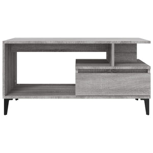 Tavolino da Salotto Grigio Sonoma 90x49x45 cm Legno Multistrato 819626
