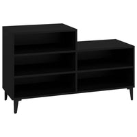 Scarpiera Nera 102x36x60 cm in Legno Multistrato 819733